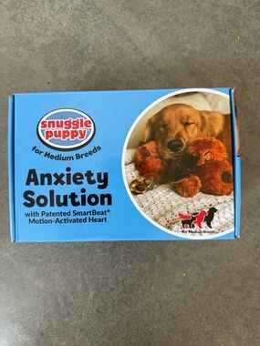 Snuggle Puppy Anxiety Solution Plush for Medium Breeds - Brown